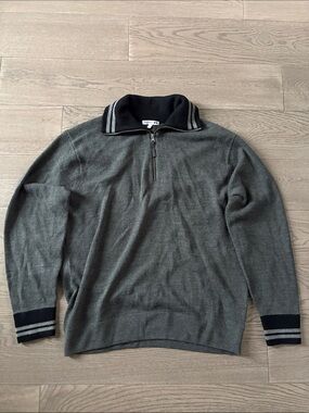 Uniqlo JW Anderson Gray Half-Zip Sweater